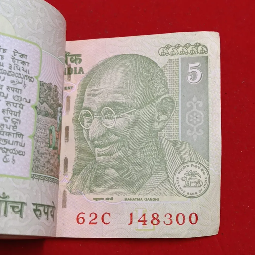 Five Rs Rare Mahatma Gandhi Issue Full Bundle Governor D Subbarao Gem Unc Condition 148201