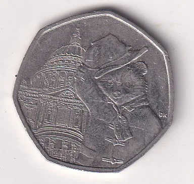 United Kingdom 50 Pence 2019 - Elizabeth II ; Paddington at St Paul's Rare Coin #E-82