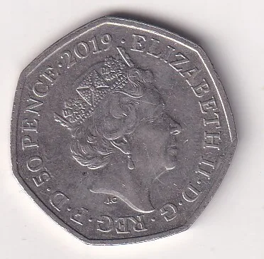 United Kingdom 50 Pence 2019 - Elizabeth II ; Paddington at St Paul's Rare Coin #E-82