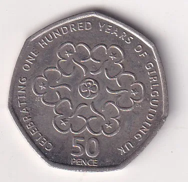 United Kingdom 50 Pence 2010 - Elizabeth II ; Girlguiding Rare Coin #E-83