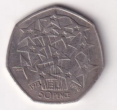 United Kingdom 50 Pence 2016 - Elizabeth II ; European Union Rare Coin #E-86