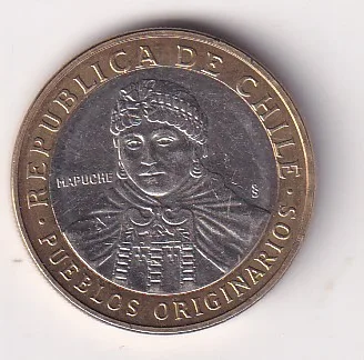 Chile 100 Pesos 2023 Rare Bimetallic Coin #E-118