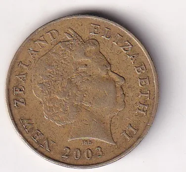 New Zealand 2 Dollars 2003 (Elizabeth II) Rare Coin#E-155