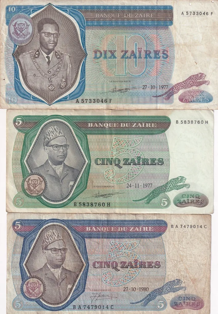 25 Different Zaire Note Set (25 Pcs)##2