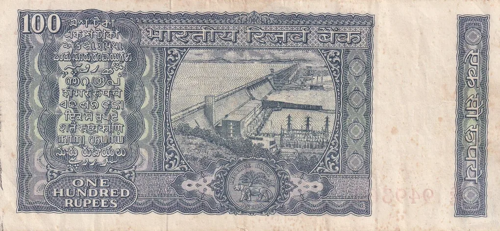 100 Rupees White Patti Governor K.R. Puri Rare Note