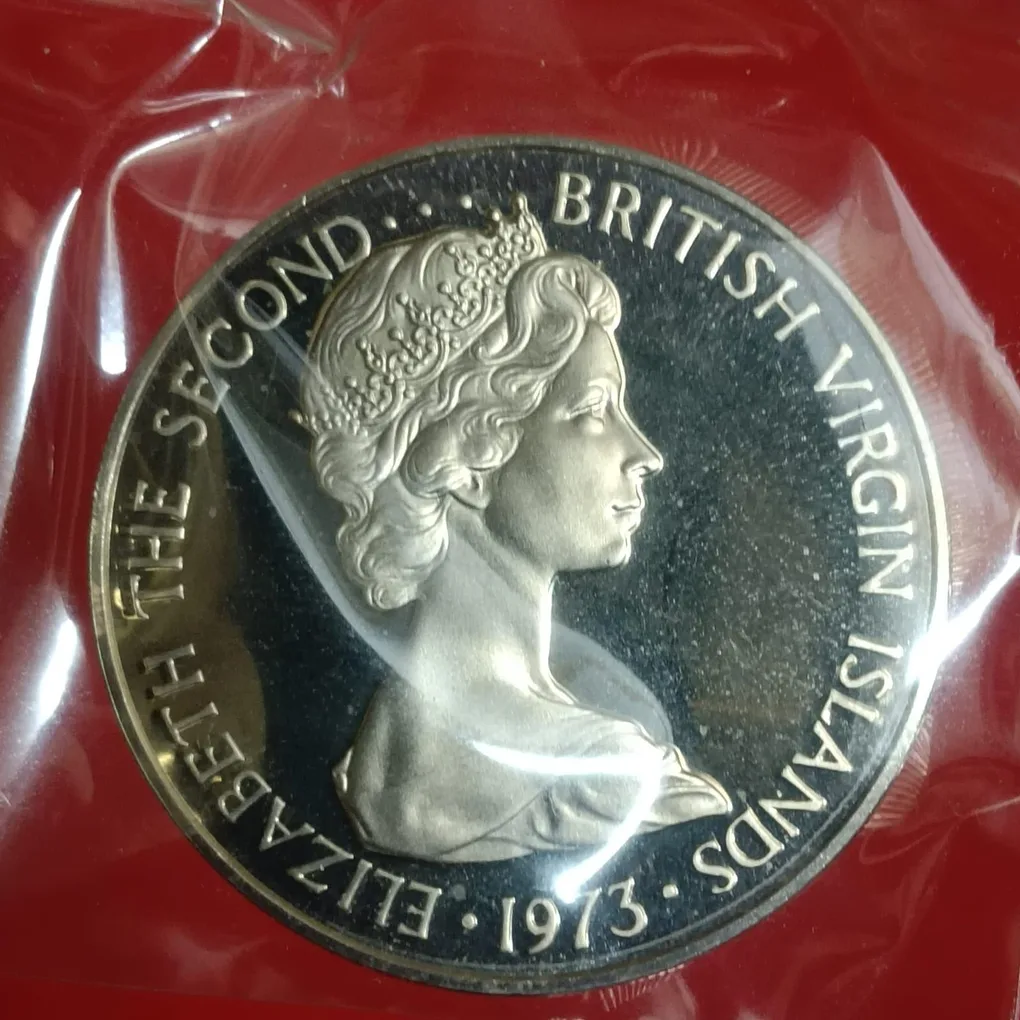 Elizabeth The Second Islands 50 Cents 1973 Year Proof Coin