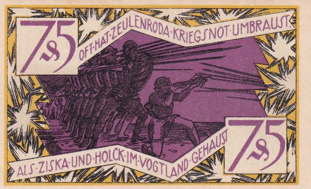 Germany, Zeulenroda 75 Pfennigs (1921) History Series Rare Note Lowest Price
