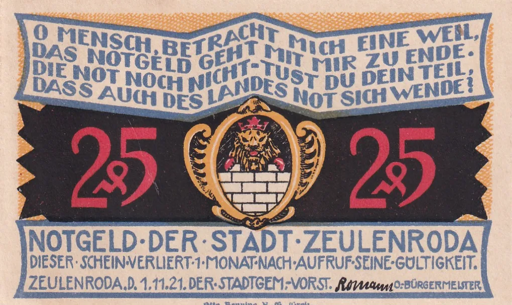 Germany, 25 Pfennigs (1921) Rare Note Lowest Price