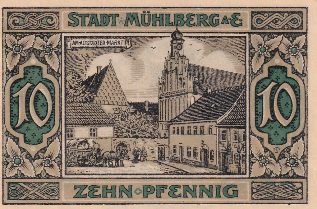 Germany, 10 Pfennigs (1921) Rare Note Lowest Price