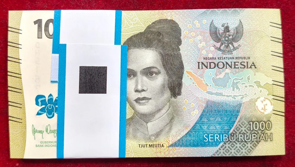Indonesia 1000 Rupiah GEM UNC NON - Serial Packet with Fancy Number Ending 786