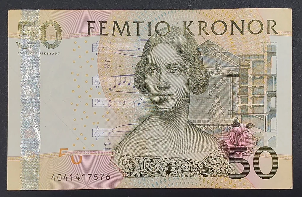 Sweden 50 Kronor Rare Note #B2