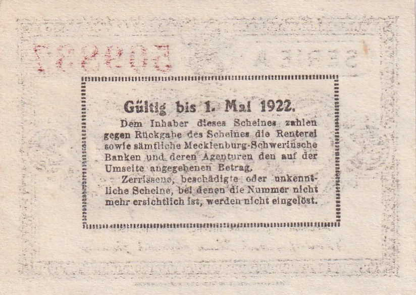 Germany, 25 Pfennigs ( 1922 ) series Rare Note Lowest Price