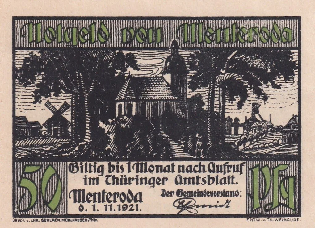 Germany, 50 Pfennigs ( 1921 ) series Rare Note Lowest Price