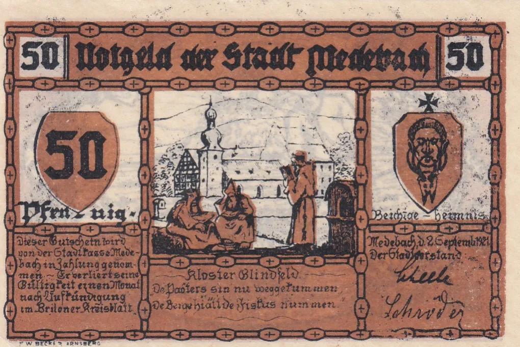 Germany, 50 Pfennigs ( 1921 ) series Rare Note Lowest Price
