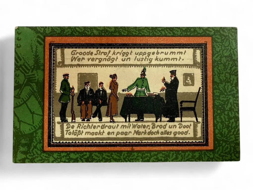 Germany Pfennig Notgeld Emergency Banknote Issues Over a Century Old Unc Unique and Rare
