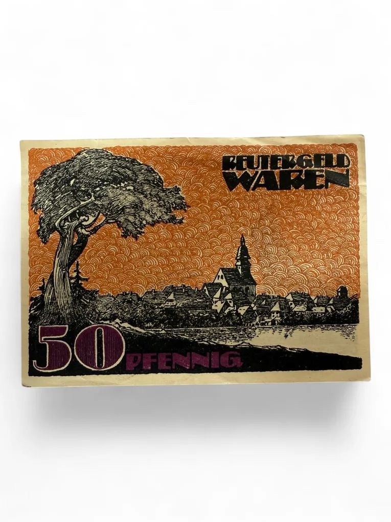 Germany Pfennig Notgeld Emergency Banknote Issues Over a Century Old Unc Unique and Rare