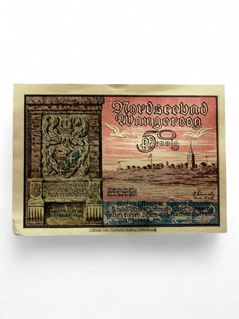 Germany Pfennig Notgeld Emergency Banknote Issues Over a Century Old Unc Unique and Rare