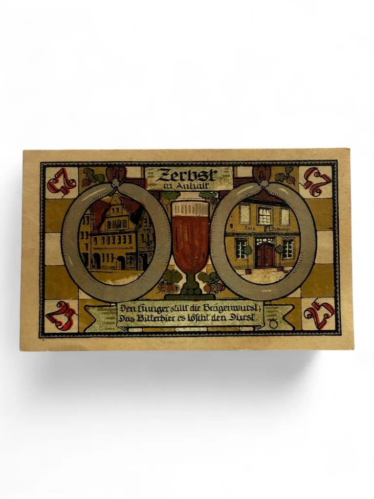 Germany Pfennig Notgeld Emergency Banknote Issues Over a Century Old Unc Unique and Rare