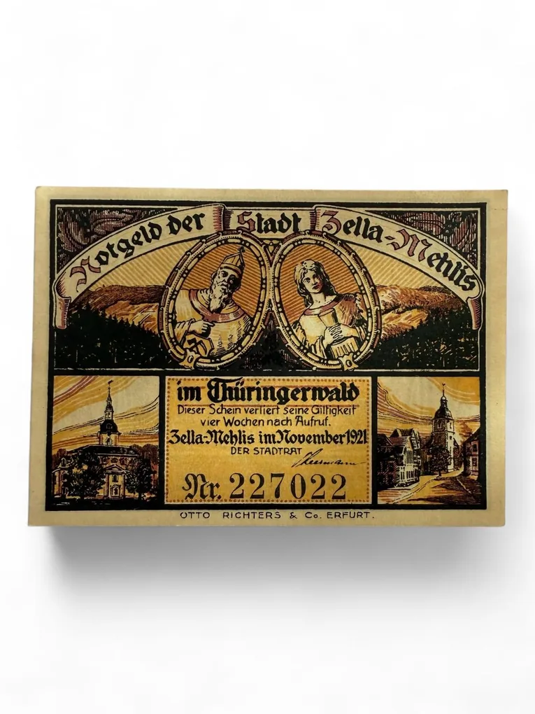Germany Pfennig Notgeld Emergency Banknote Issues Over a Century Old Unc Unique and Rare