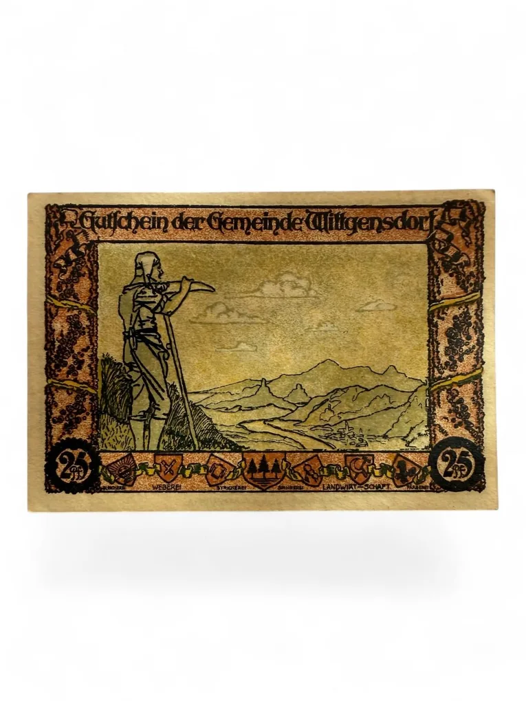 Germany Pfennig Notgeld Emergency Banknote Issues Over a Century Old Unc Unique and Rare