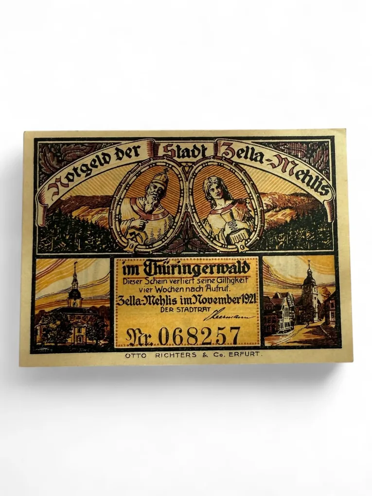 Germany Pfennig Notgeld Emergency Banknote Issues Over a Century Old Unc Unique and Rare