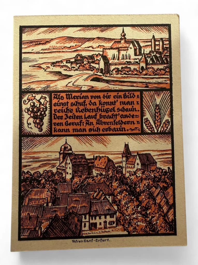 Germany Pfennig Notgeld Emergency Banknote Issues Over a Century Old UNC Unique and Rare