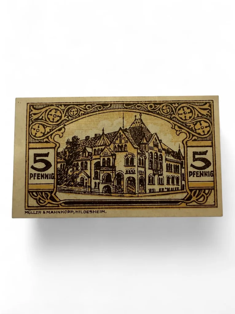 Germany Pfennig Notgeld Emergency Banknote Issues Over a Century Old UNC Unique and Rare