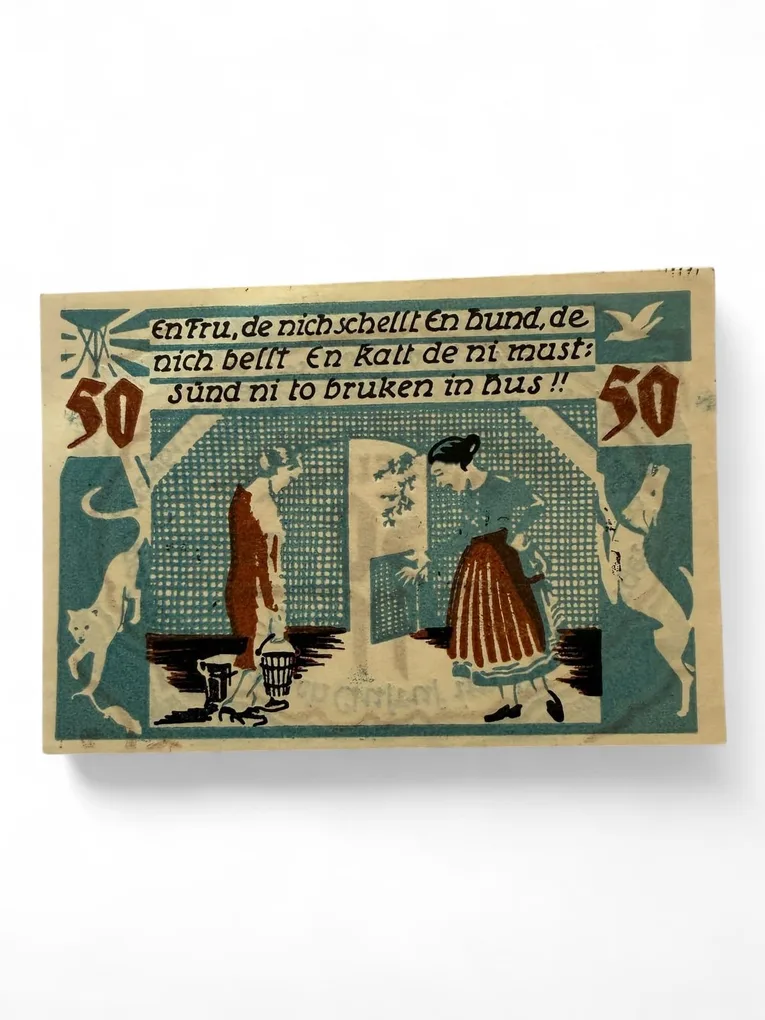 Germany Pfennig Notgeld Emergency Banknote Issues Over a Century Old UNC Unique and Rare