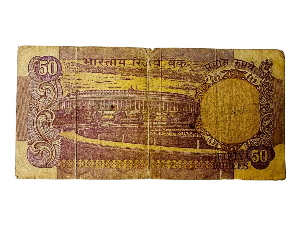 Rs 50 India Banknote Solid Fancy Number 777777 Without Flag I G Patel Issue Unique and Rare