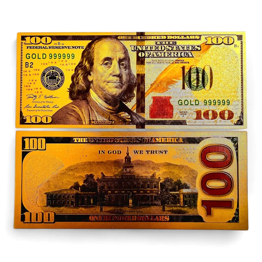United States of America 100 Dollar Gold Plated Token Fantasy Unique Collectible Item Series 3