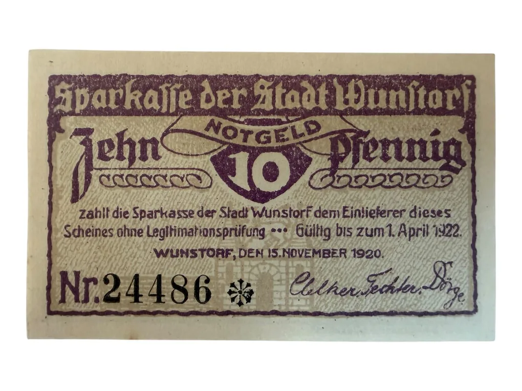 Germany Remda 10 Pfennig Notgeld Set Perleberg Brandenburg UNC and Rare