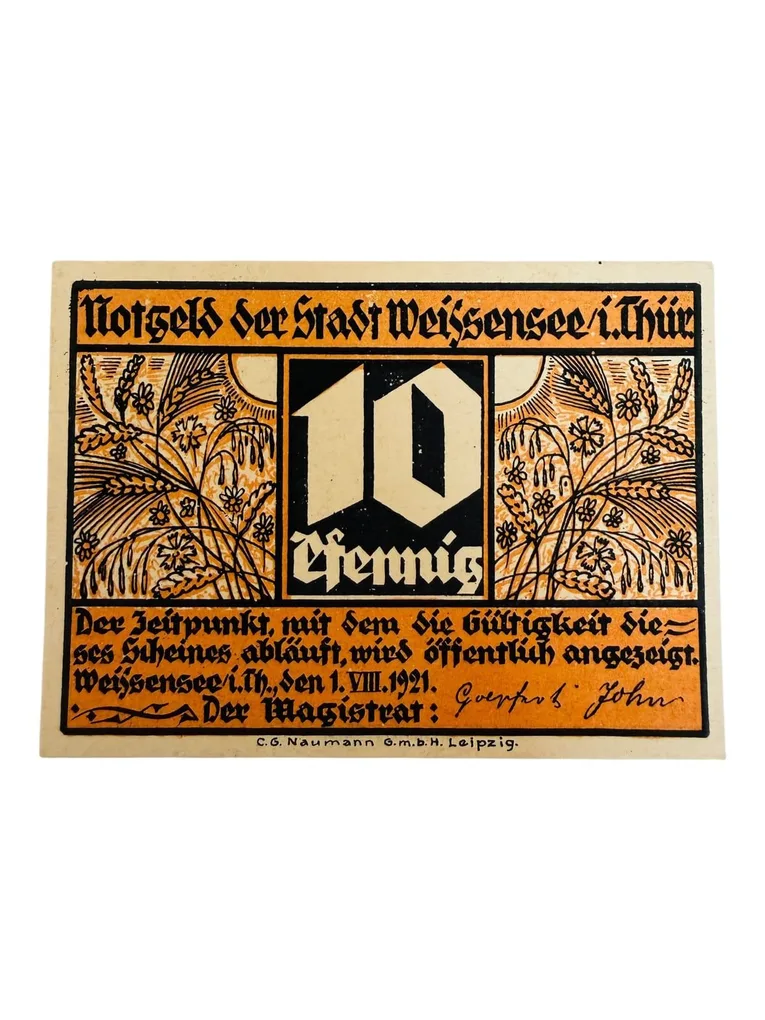 Germany Remda Pfennig Notgeld Emergency Banknote Issues UNC Unique and Rare