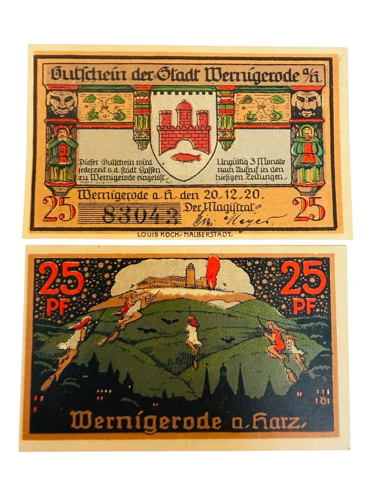 Germany Remda Pfennig Notgeld Emergency Banknote Issues UNC Unique and Rare