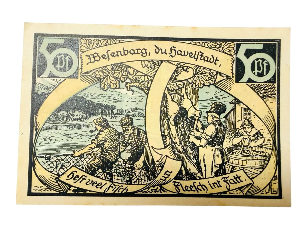 Germany Remda Pfennig Notgeld Emergency Banknote Issues UNC Unique and Rare