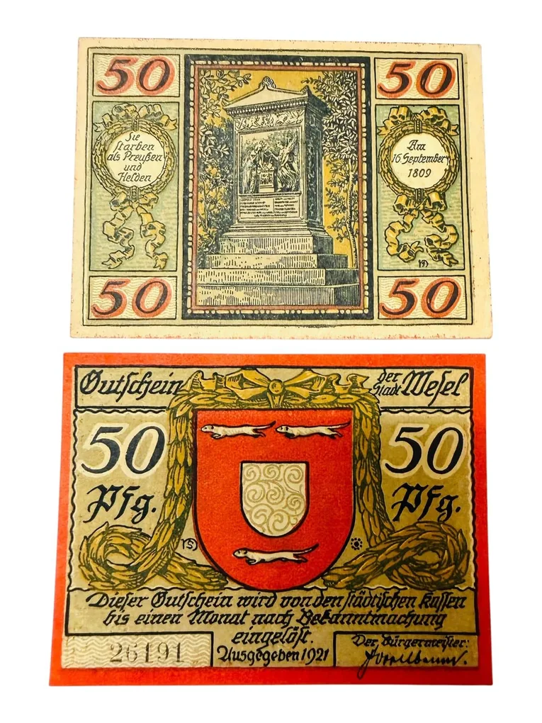 Germany Remda Pfennig Notgeld Emergency Banknote Issues UNC Unique and Rare