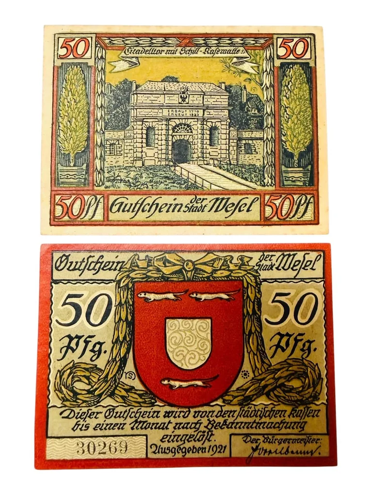 Germany Remda Pfennig Notgeld Emergency Banknote Issues UNC Unique and Rare