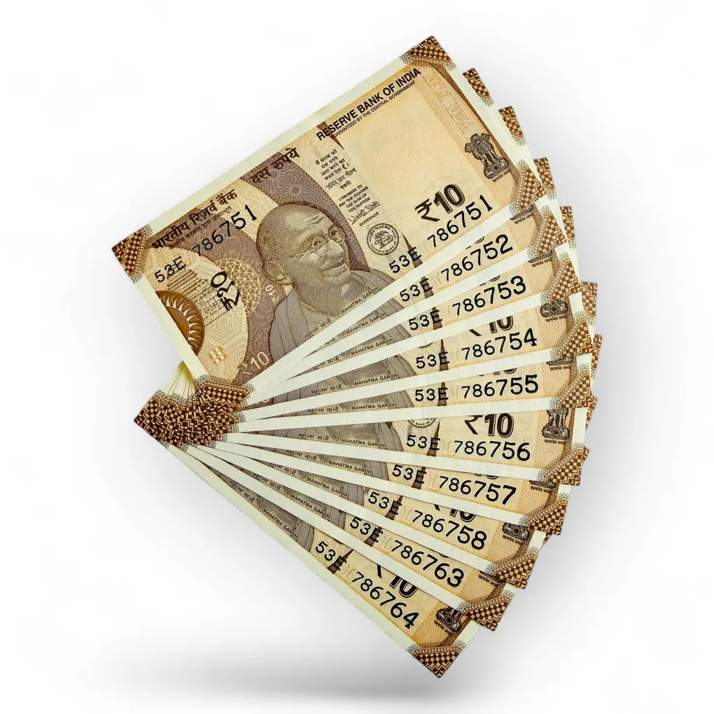 Rs 10 India Banknote Holy Serial Starting 786 Issue Gem Unc Unique and Rare