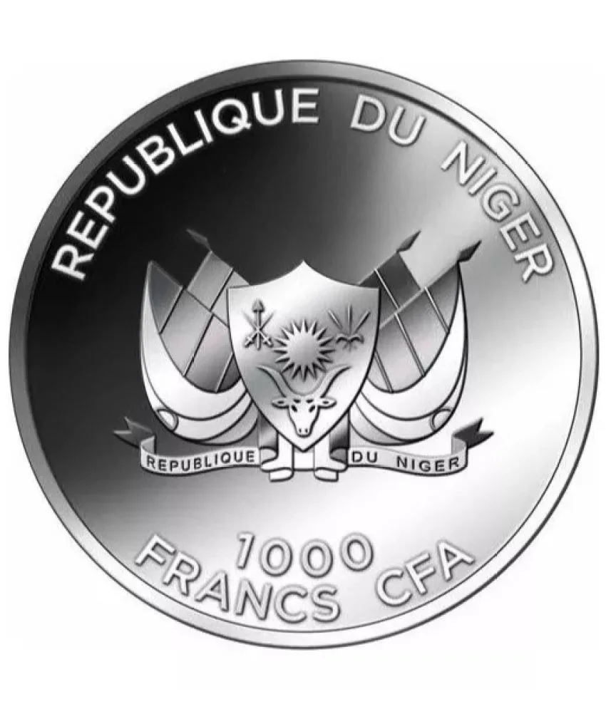 Reproduction Coin - 1000 Francs CFA Niger Silver Plated Coin