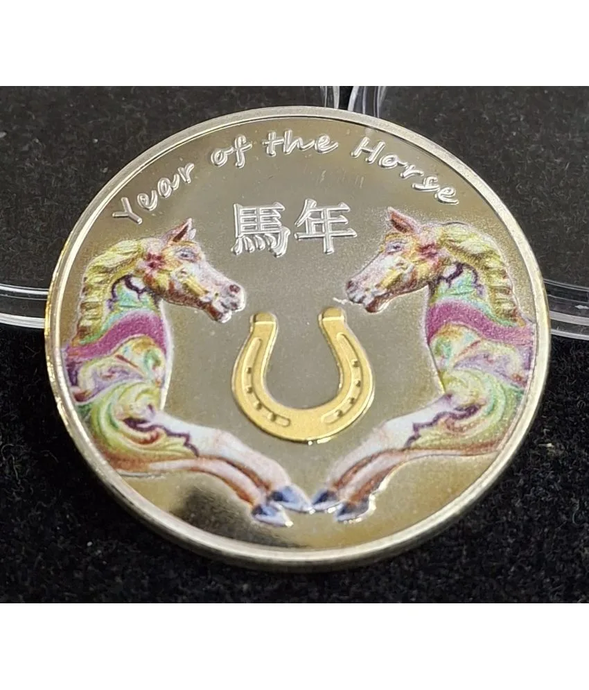 Reproduction Coin - Year of the Horse Niue Islands Silver Plated Coin