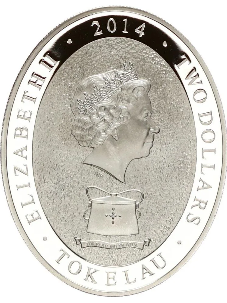 Reproduction Coin - Year of the Horse Tokelau Silver Plated Coin