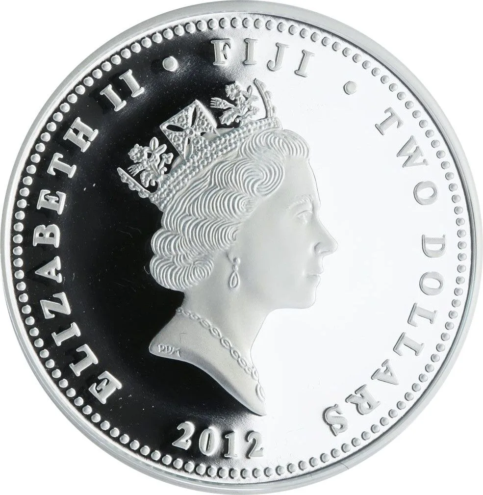 Reproduction Coin - Muhammad Ali 2 Dollars Fiji Silver Plated Coin