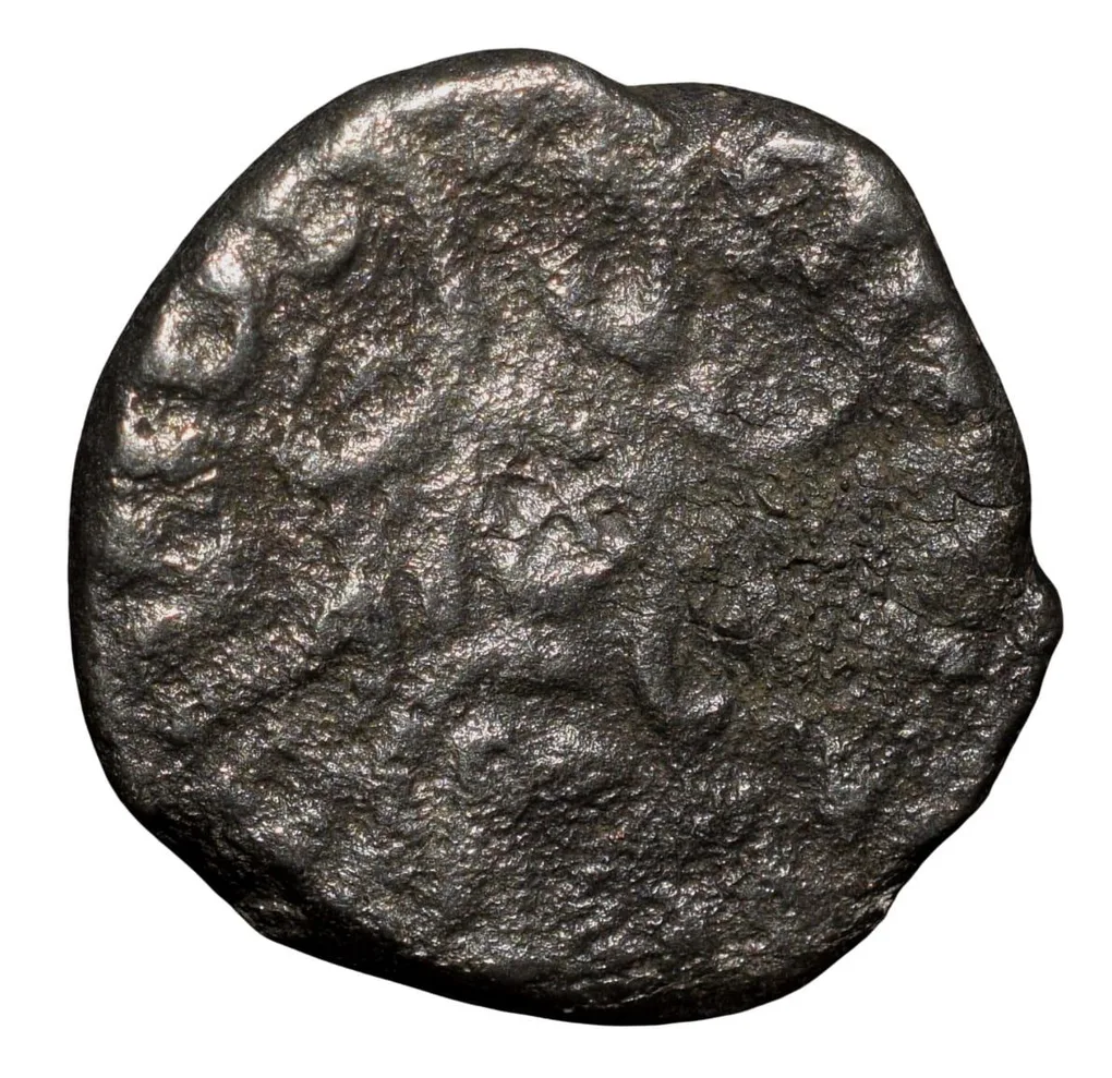 Silver Drachma of Dharasena of Traikutakas Dynasty(5th Cen. AD) Portrait Type Rare
