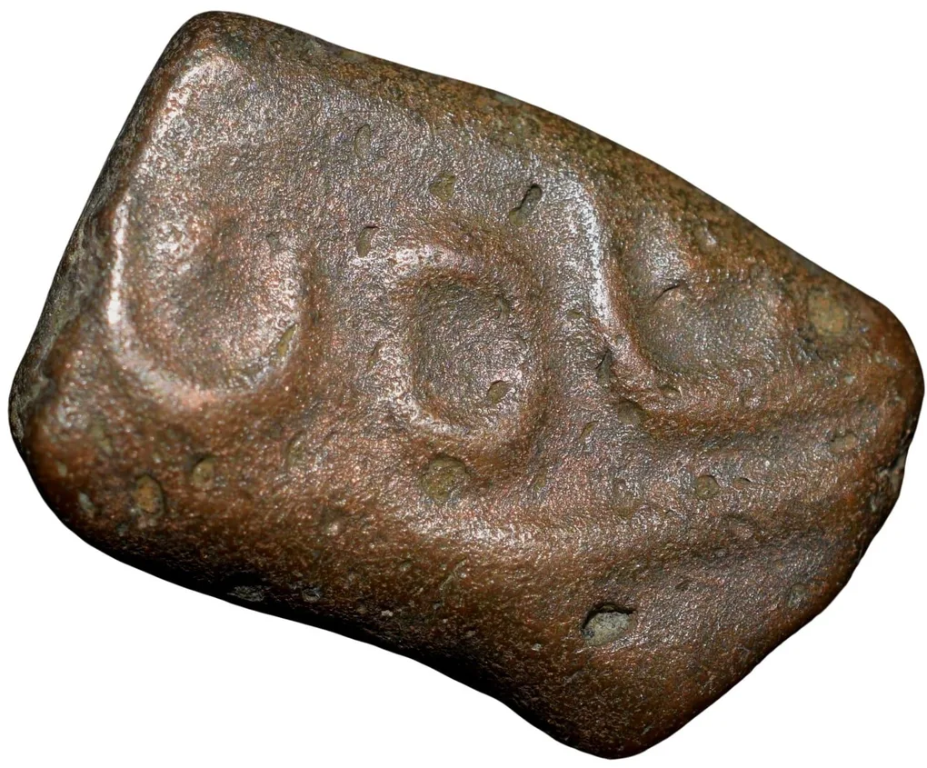 Copper Paisa of Maratha Confederacy INO Shah Alam II (AD 1834-1843) of Poona Mint with Date AH125x Rare