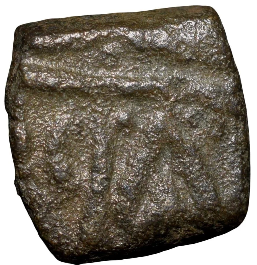 Copper 1/4 Falus of Rana Sangram Shah(AD 1509-1527) of Rana's of Mewar Type M266 Ext. Rare