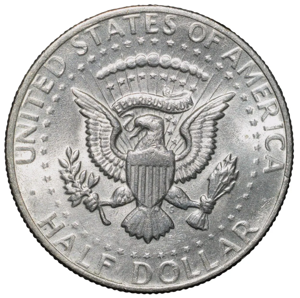 Copper-Nickel 1/2 Dollar of USA (AD 1979) with Portrait of John F. Kennedy