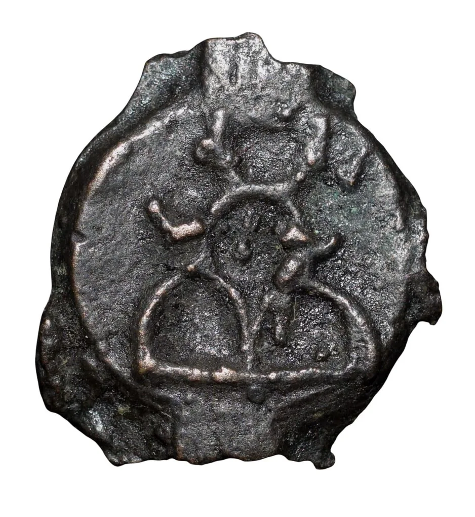 Cast Copper Kakani of Sunga Kingdom(187-75 BC) with Elephant without rider Mint Grade Very Rare