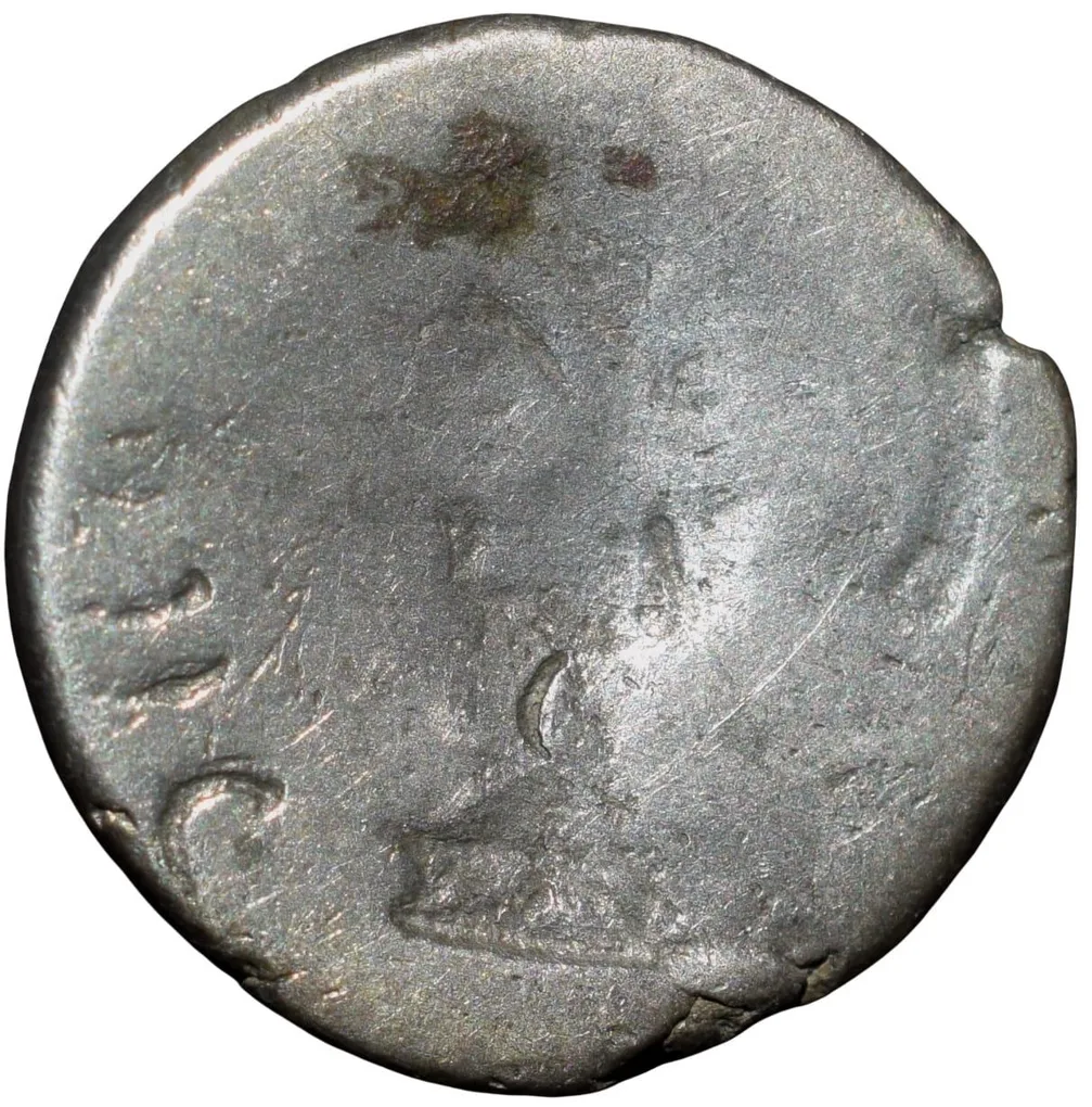Silver Drachma of Rudrasen III (AD 348-378) of Western Kshatrapa Brokage/Lakhi with Date Saka271