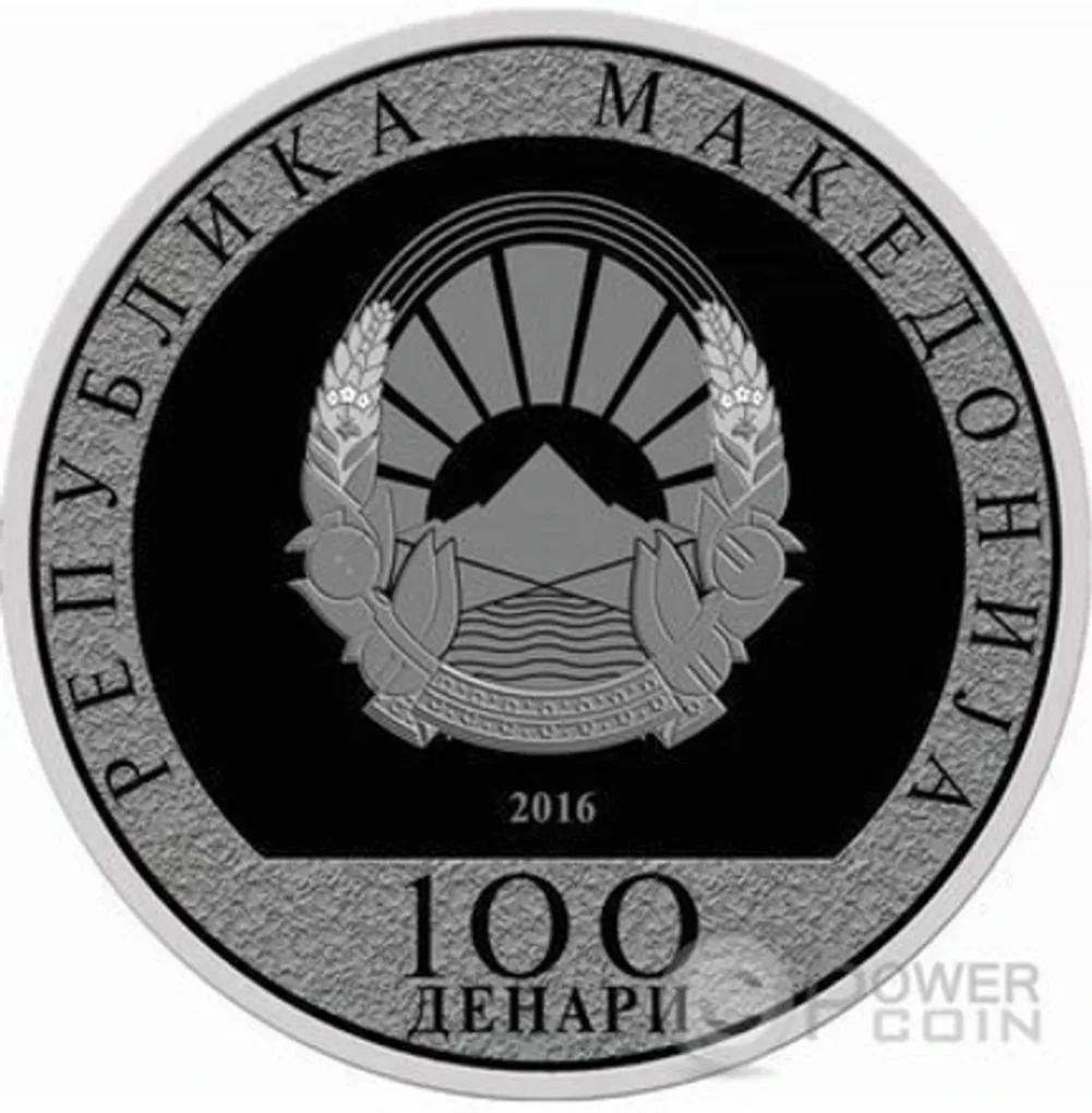 Reproduction Coin –North Macedonia 100 Denars Mother Teresa 2016 Silver Plated Commemorative UNC Coin