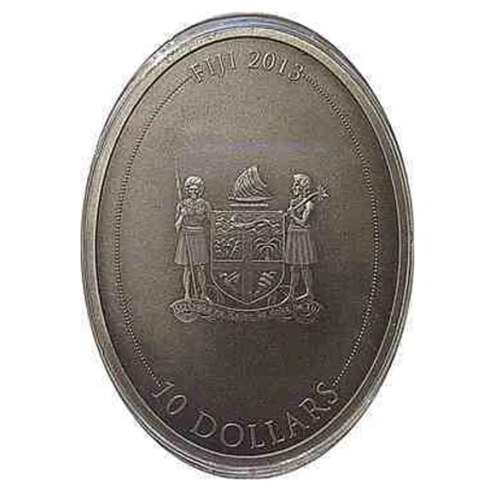 Reproduction Coin - Fiji 10 Dollars 2013 Gladiatrix Commemorative UNC Beautiful Coloured Rare Silver Plated Coin
