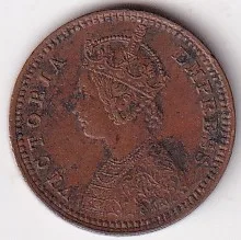 1/12 Anna 1894 Victoria Empress Old British India Coin
